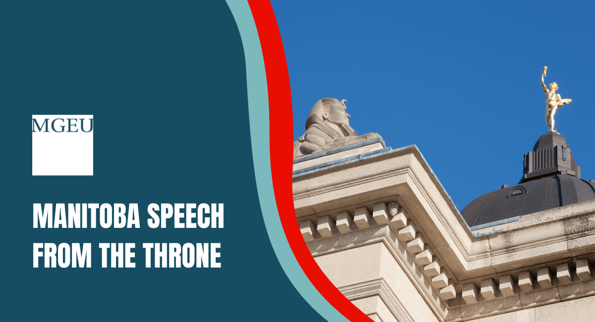 MGEU - Manitoba Speech from the Throne