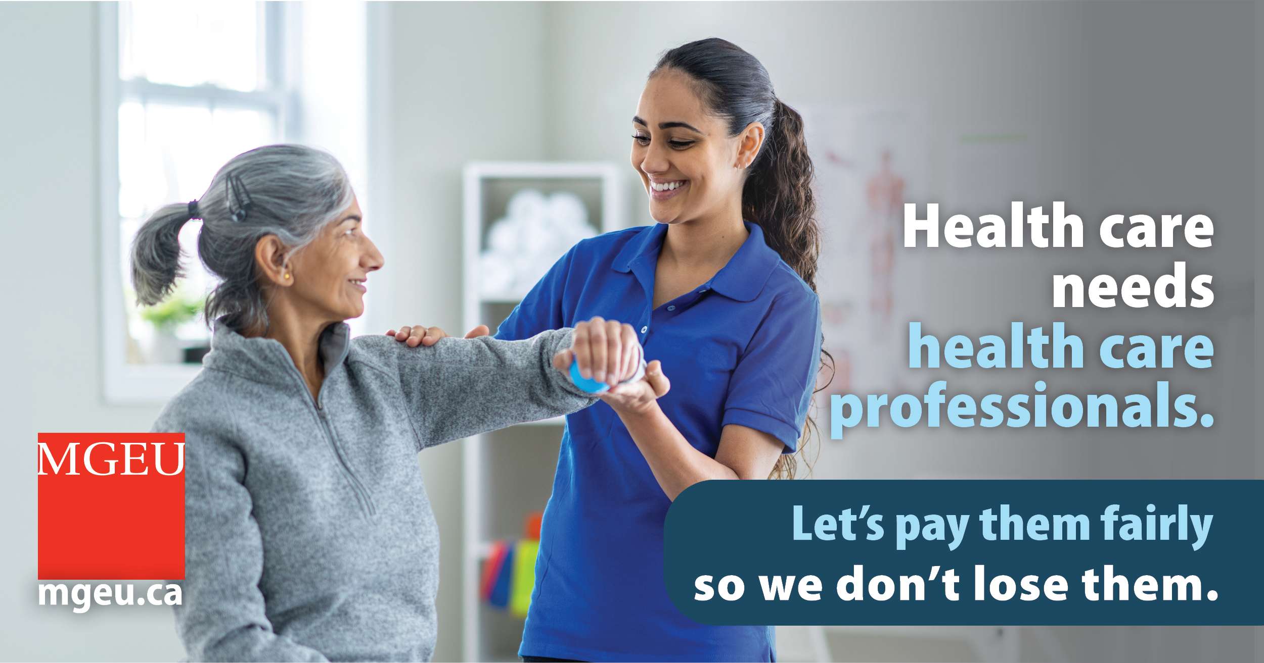 Let's pay health professionals fairly, so we don't lose them