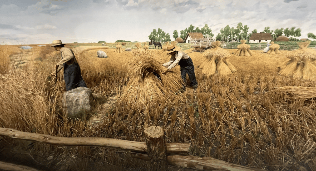 Rye Farm diorama at Manitoba Museum before it was decommissioned