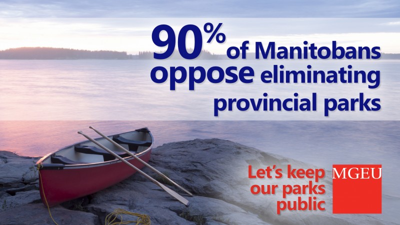 90% of Manitobans oppose eliminating provincial parks