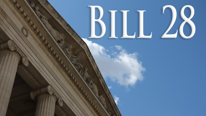 Bill 28 and front of Legislature
