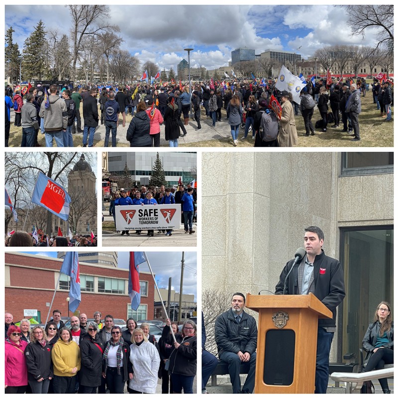 Images from Day of Mourning events in Manitoba in 2023