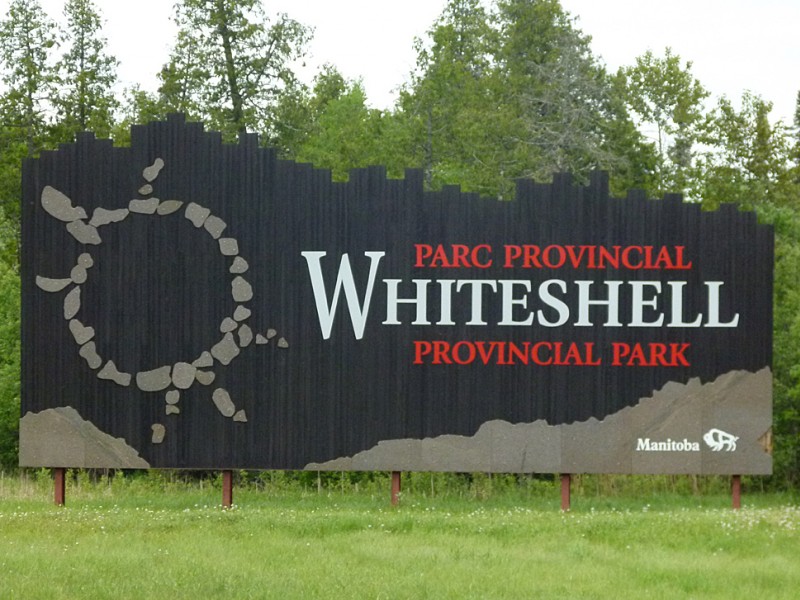 Whiteshell Provincial Park sign